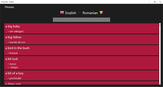 Romanian - English screenshot 4