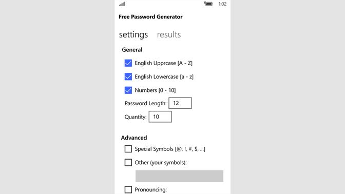 Kupit Free Password Generator Microsoft Store Ru Ru - snimok ekrana 1