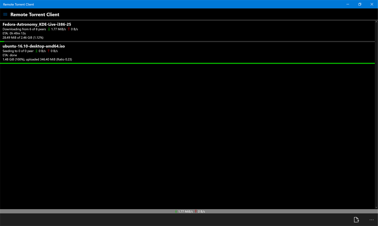 #1. Remote Torrent Client (Windows) Por: yce