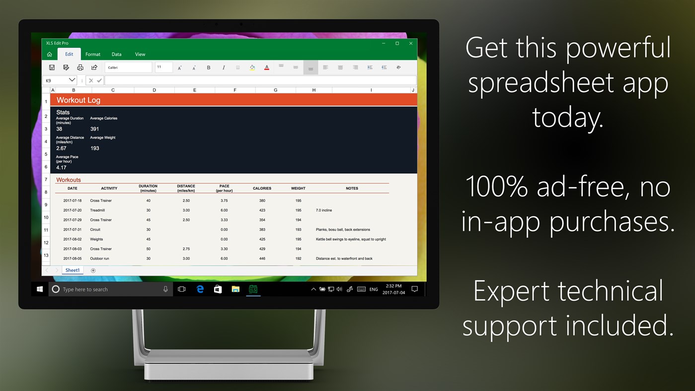 #4. XLS Edit Pro (Windows) Bởi: Ballard App Craftery