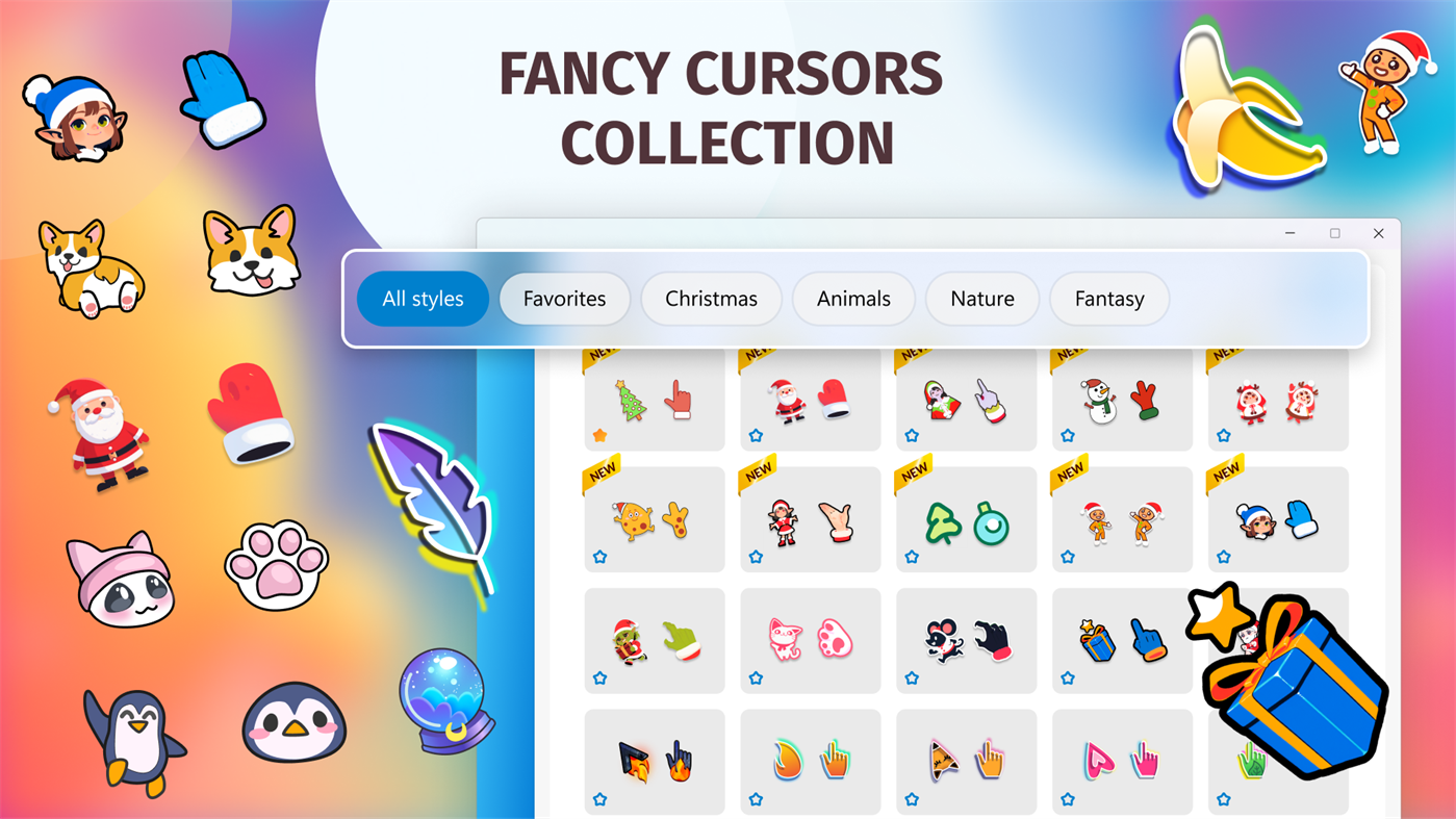 #1. Custom Cute Cursors - Desktop Customization (Windows) Bởi: Vortex Labs Apps LLP