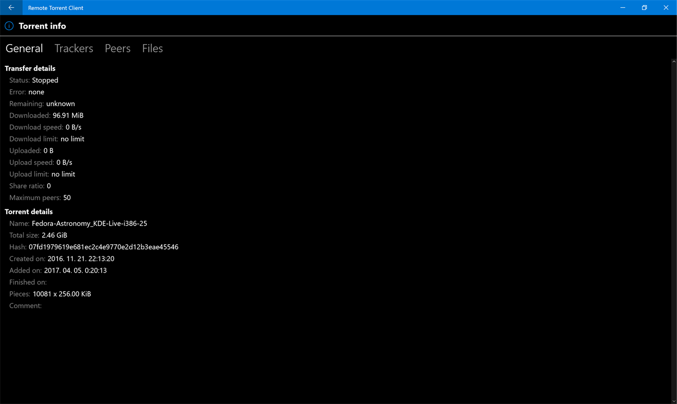 #2. Remote Torrent Client (Windows) Por: yce
