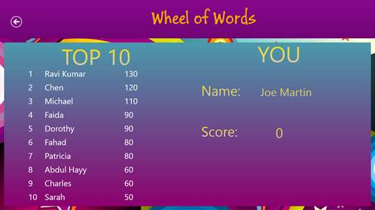 Wheel of Words screenshot 3