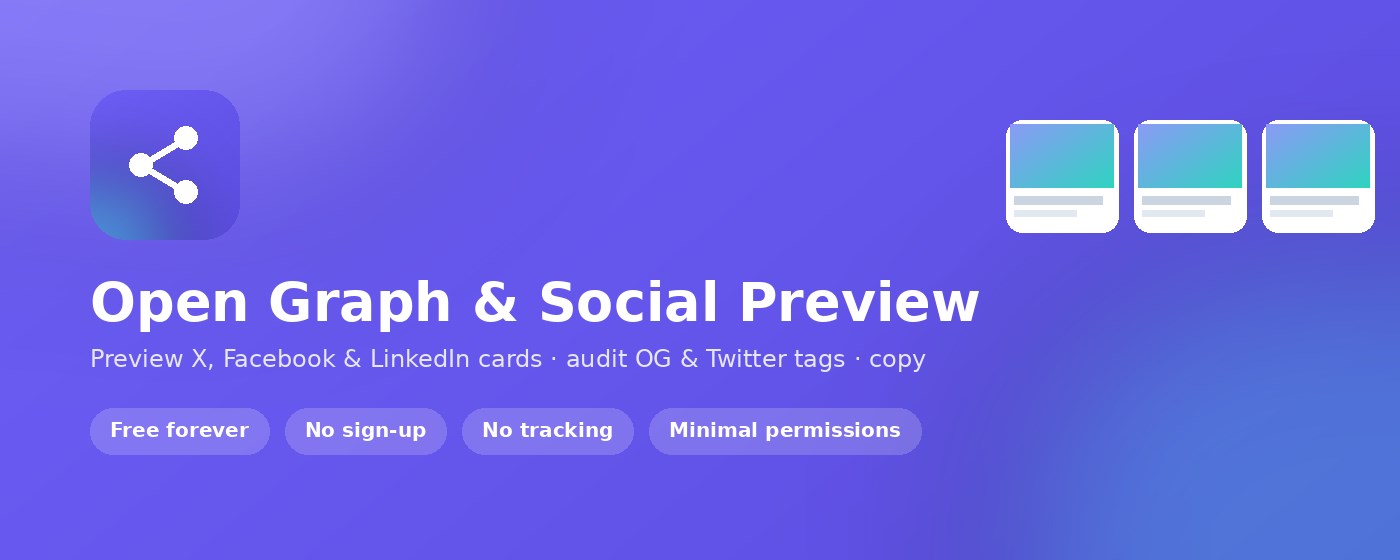 Open Graph & Social Preview — Meta Tag Checker