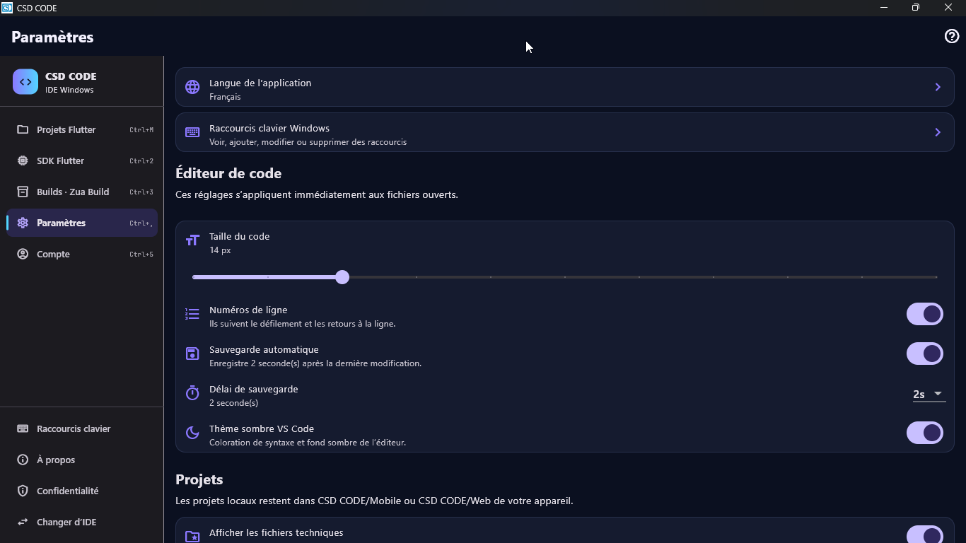 CSD CODE screenshot