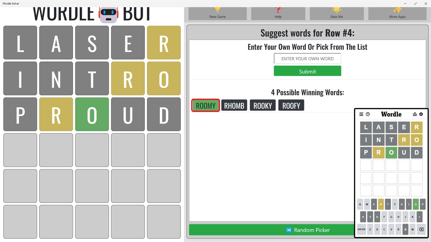 #5. Wordle Bot (Windows) Podle: My App Catalog LLC