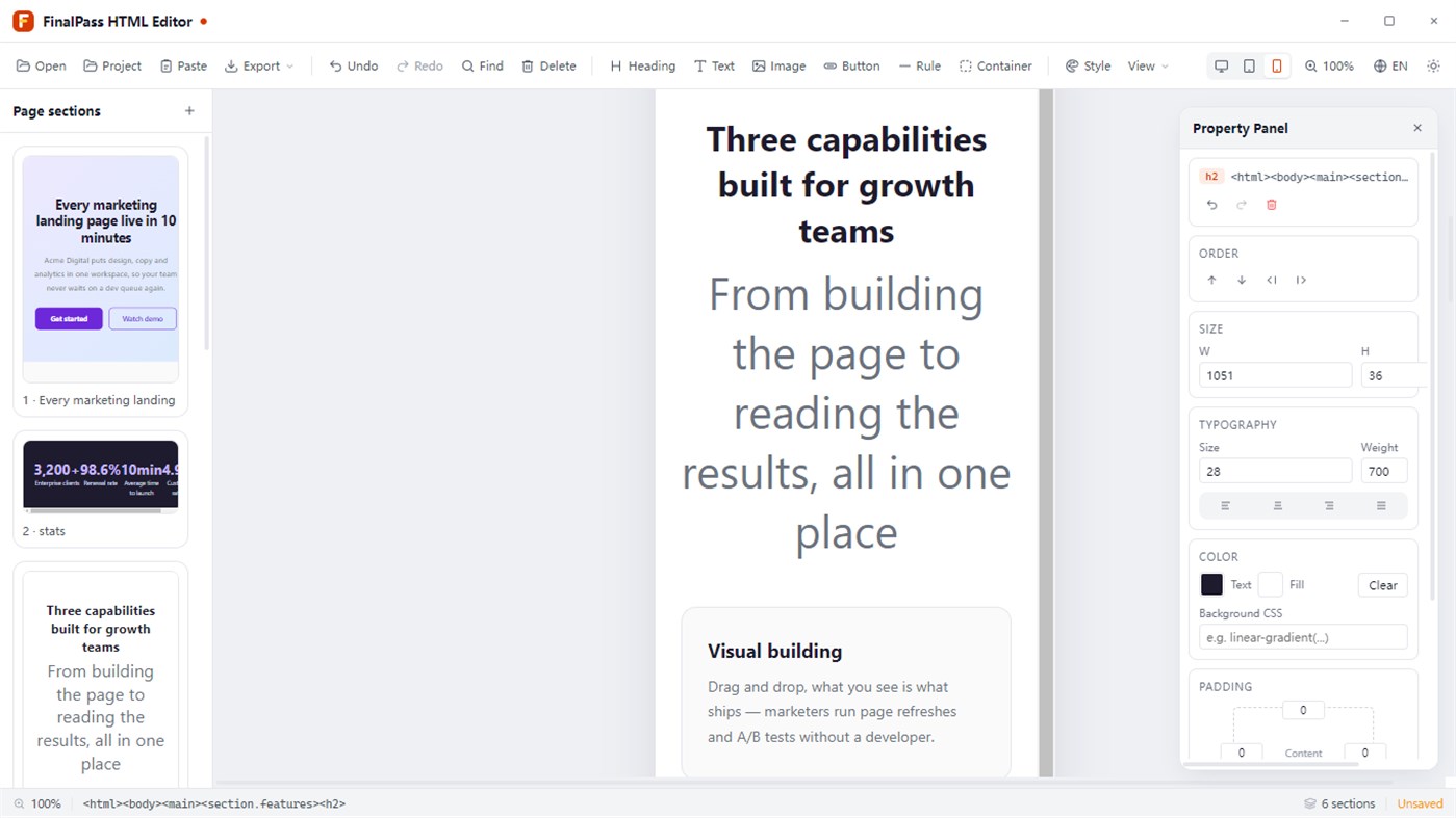 #5. FinalPass HTML Editor (Windows) بواسطة: ZeroVerge
