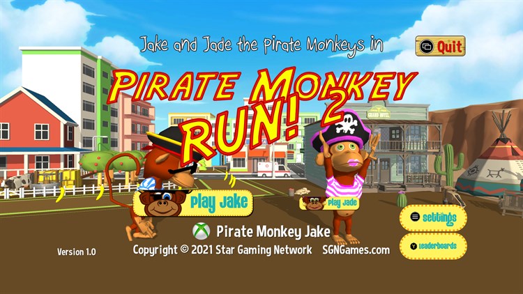 Pirate Monkey Run! 2 - Xbox - (Xbox)