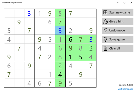 Nine Rose Simple Sudoku screenshot 1
