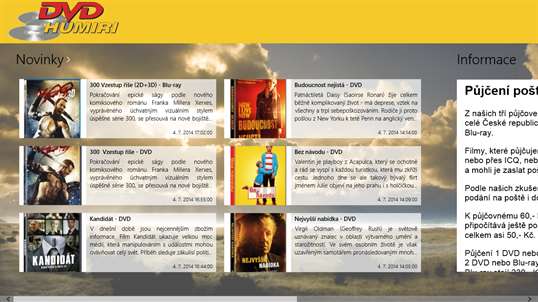 Blu-ray a DVD Půjčovny Humiri screenshot 1