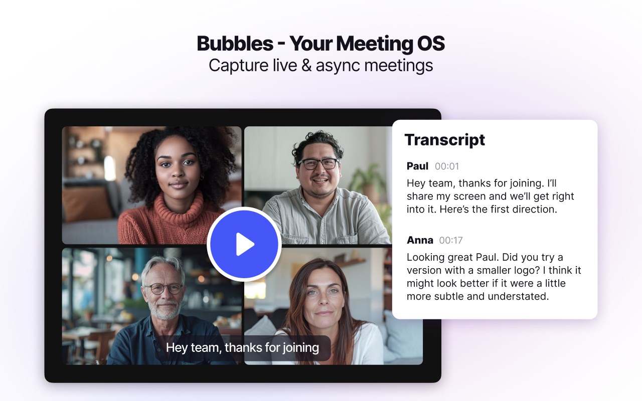 Bubbles - AI Meeting Notes & Screen Recorder