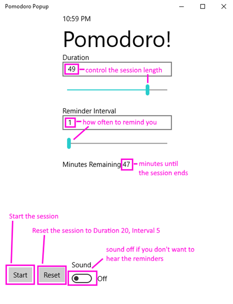 Pomodoro Popup Screenshots 2