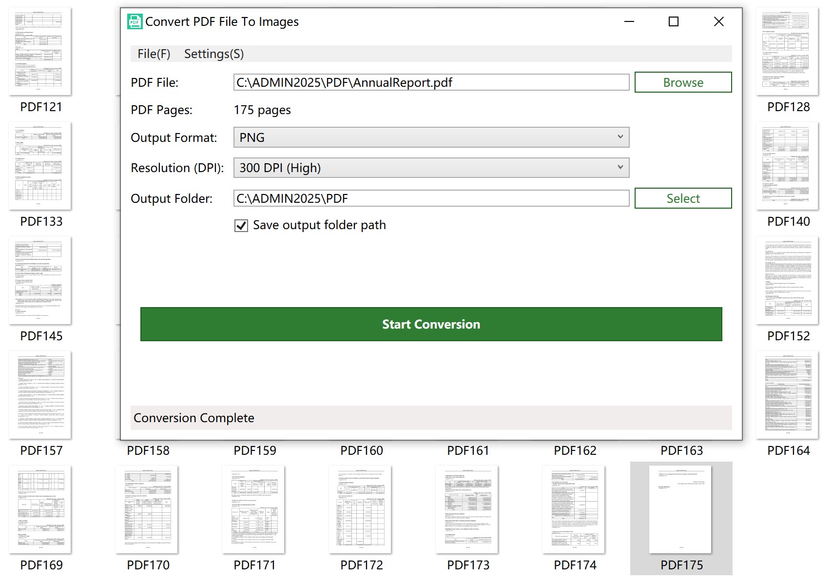 PDFから画像へ変換：PDF画像一括出力 - Windows にダウンロードして