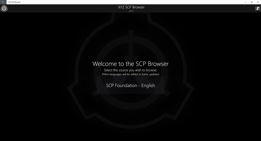 SCP Foundation - Microsoft Apps