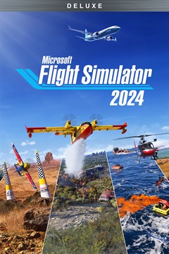 Cover poster for Microsoft Flight Simulator 2024 - Deluxe Edition