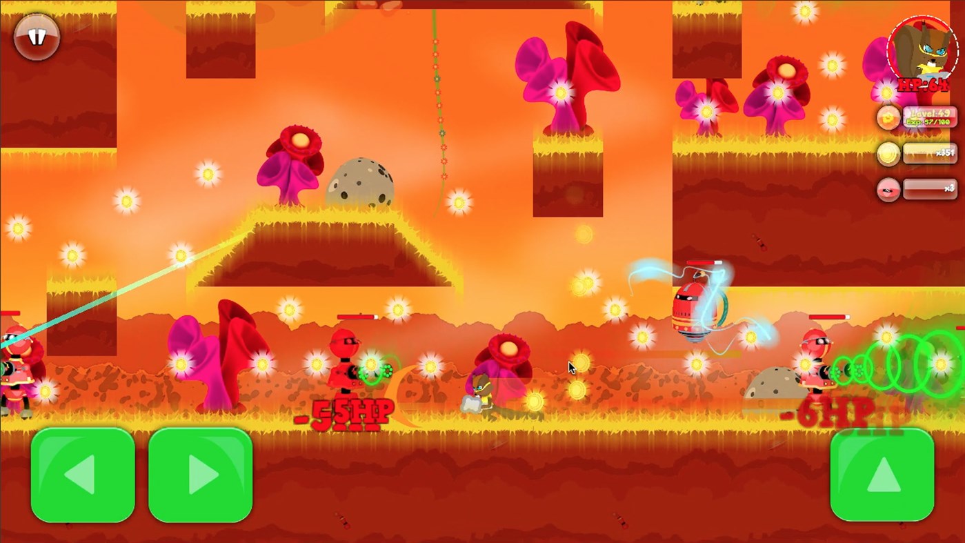 #6. Squirrel Hero & Robots (Windows) Göre: x