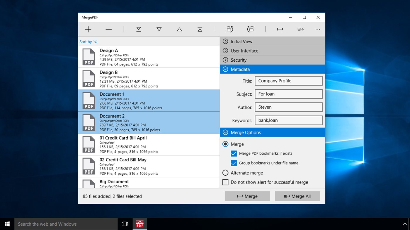 #3. MergePDF (Windows) 由: RootRise Technologies Private Limited