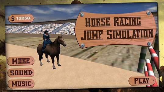 Horse Racing Jump Simulation screenshot 1