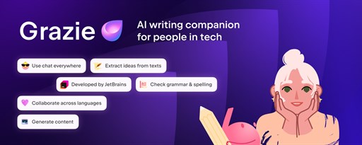 JetBrains Grazie: AI Writing Companion marquee promo image