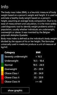 BMI:Rechner screenshot 3
