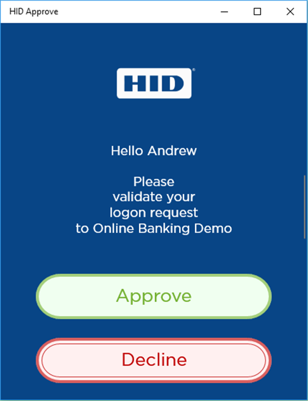 #3. HID Approve (Windows) Ved: HID Global