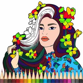 Girls Coloring Book Pages