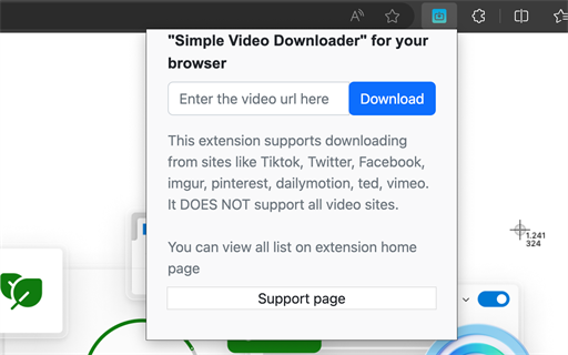 Simple Video Downloader - Edgeアドオン