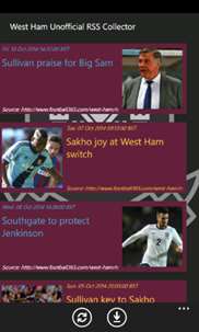 West Ham Unofficial RSS Collector screenshot 2