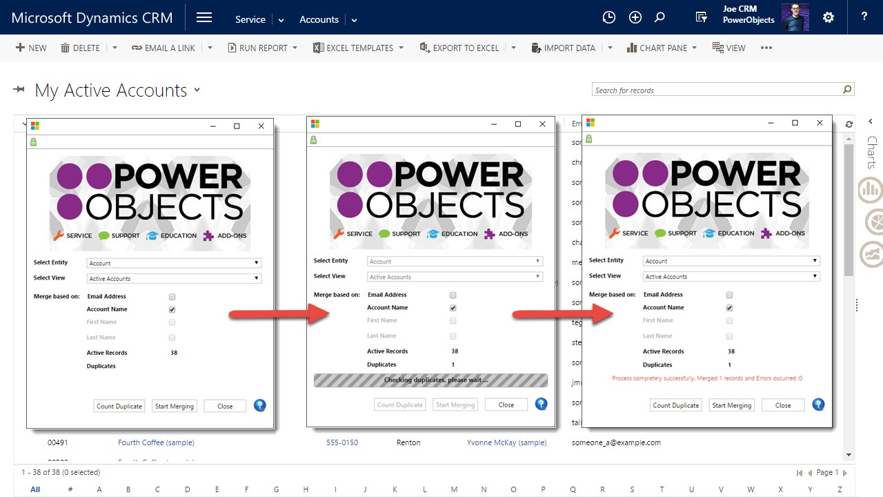 Snapshot 2 of PowerMerge
