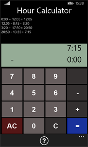 Hour Calculator screenshot 1