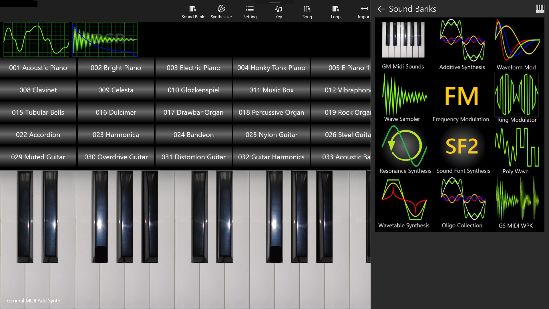 Synthesizer Keyboard for Windows 10