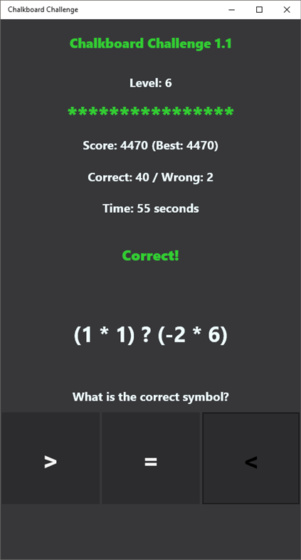 #1. Chalkboard Challenge (Windows) Podle: Nikolay Kostov