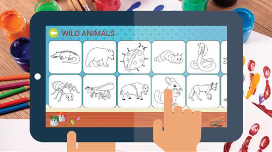 Coloring book for kids animals screenshot 4