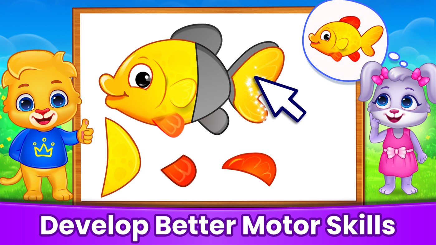 #5. Puzzle Kids - Animals Shapes & Jigsaw Puzzles (Windows) By: RV AppStudios