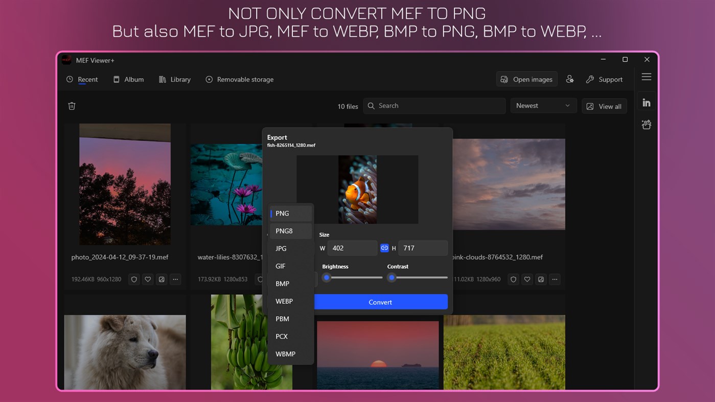 #2. MEF Viewer+ - MEF to JPG (Windows) 由: IO Vision