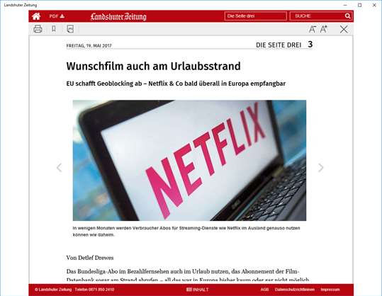 Landshuter Zeitung screenshot 3