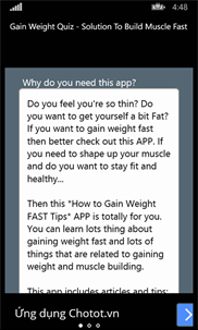 Gain Weight Quiz - Solution To Build Muscle Fast screenshot 2