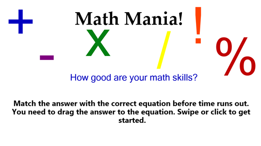 Math Mania! screenshot 1