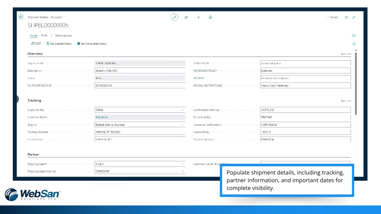 Snapshot 4 of Shipment Builder