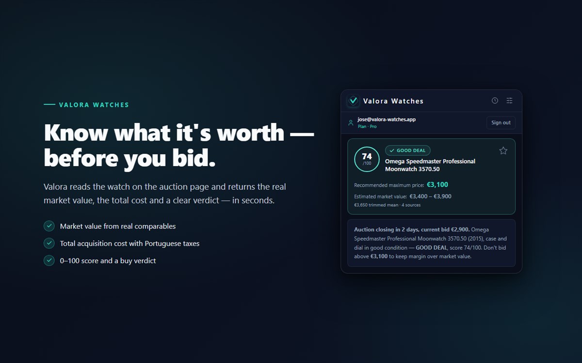 Valora Watches — Value it before you buy