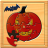 Kids Halloween Jigsaw Puzzle Logic and Memory Games for preschool children
