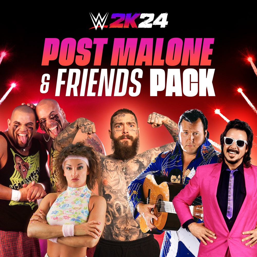 WWE 2K24 Post Malone & Friends Pack cover art (full size)