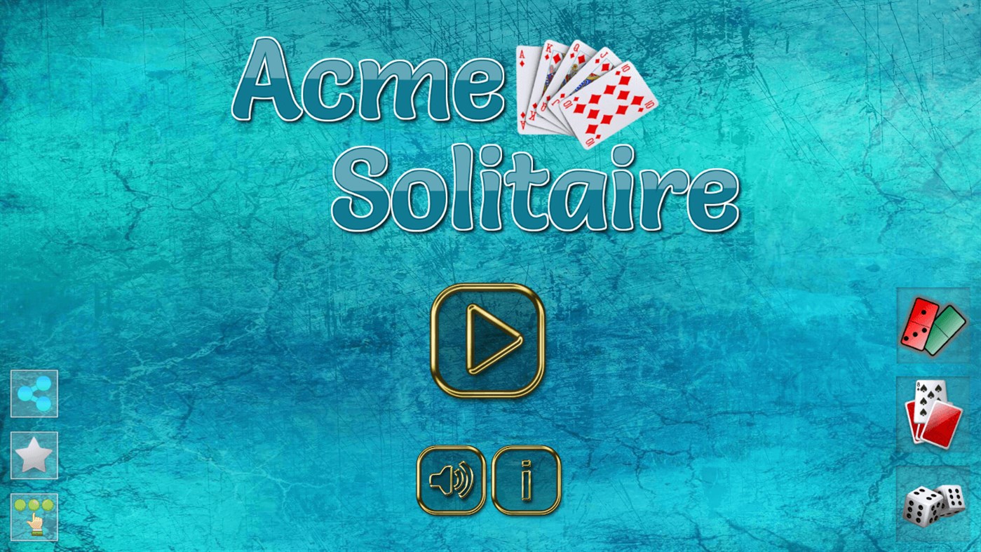 #1. Acme Solitaire Game (Windows) By: ALGOTECH SOFTWARE