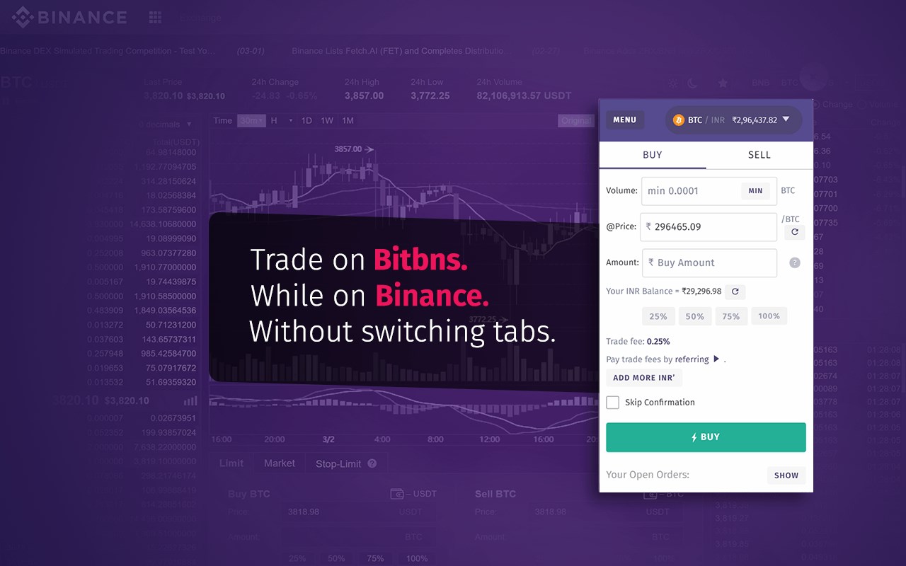 Bitbns Extension