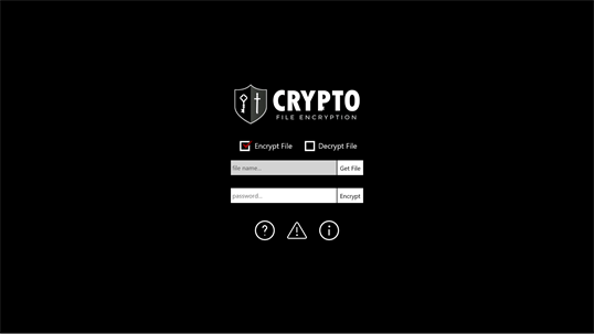 CRYPTO File Encryption screenshot 1