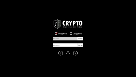 CRYPTO File Encryption Screenshots 1