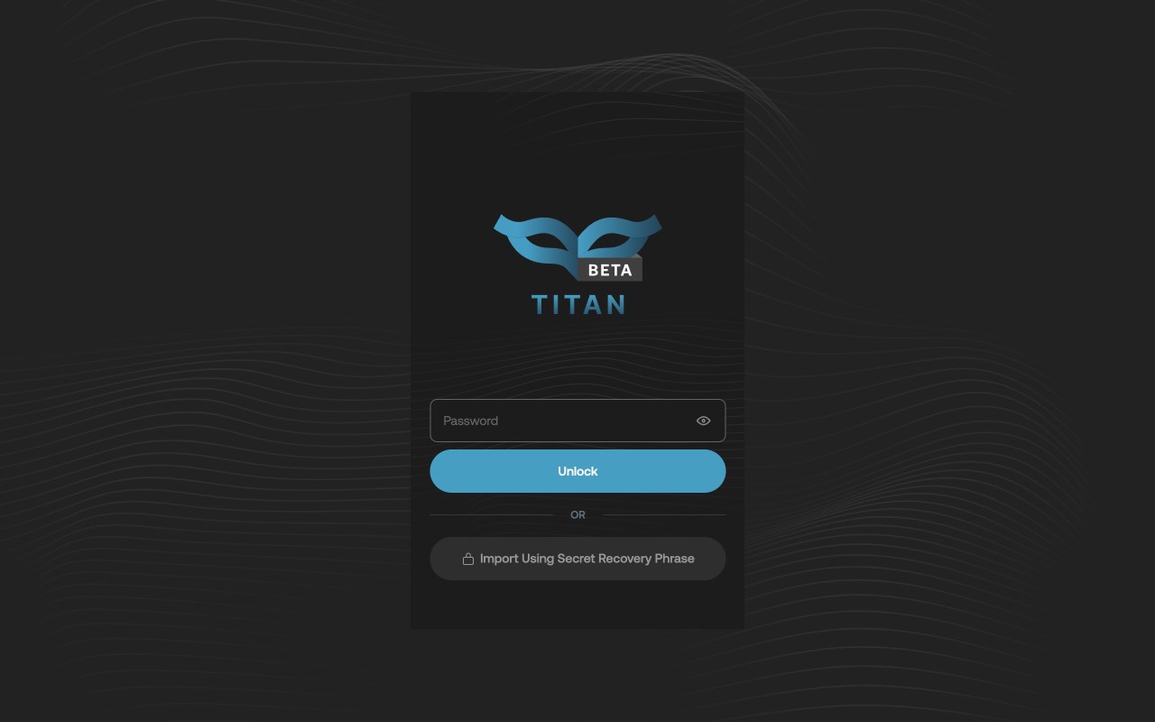 Titan Wallet Extension (Beta Version)
