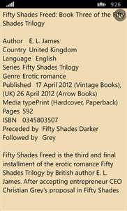  Fifty Shades Freed Book screenshot 2