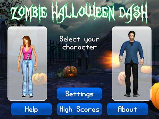 Zombie Halloween Dash screenshot 1