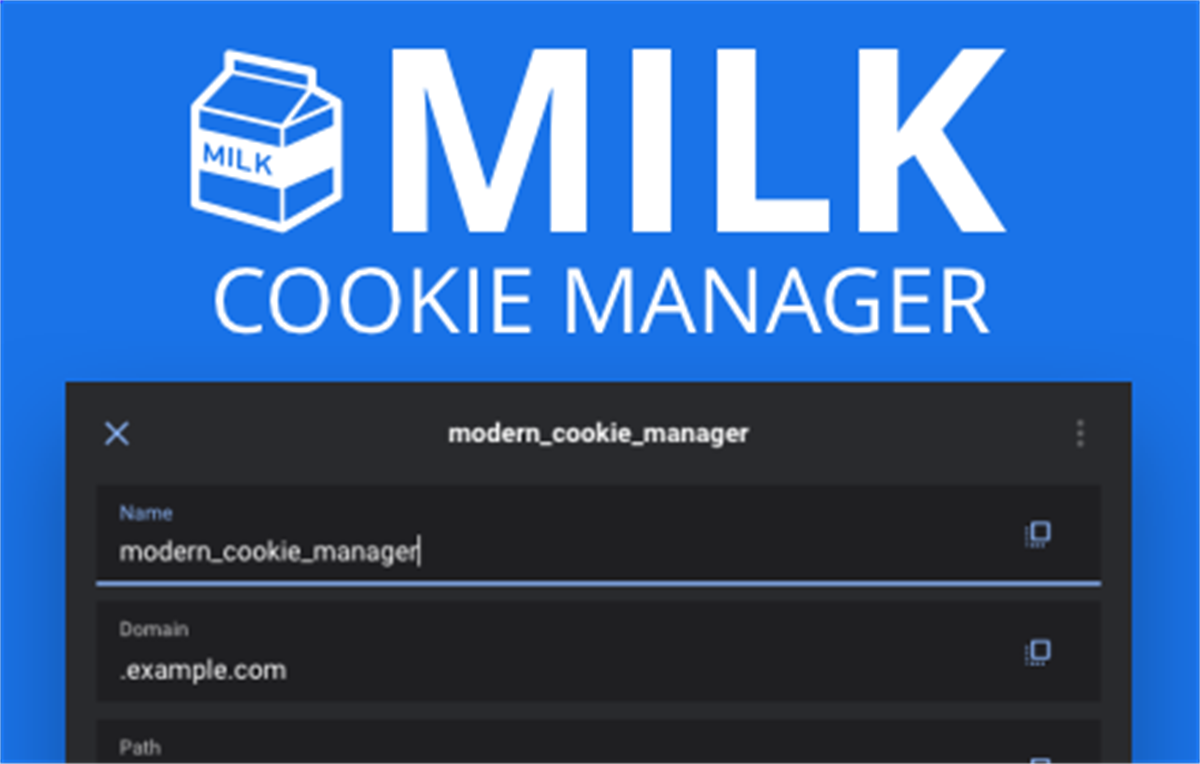 MILK — Cookie Manager